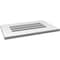 Ekena Millwork Vertical Surface Mount PVC Gable Vent: Functional, w/ 3-1/2"W x 1"P Standard Frame, 22"W x 14"H GVPVE22X1401SF - alternate 4